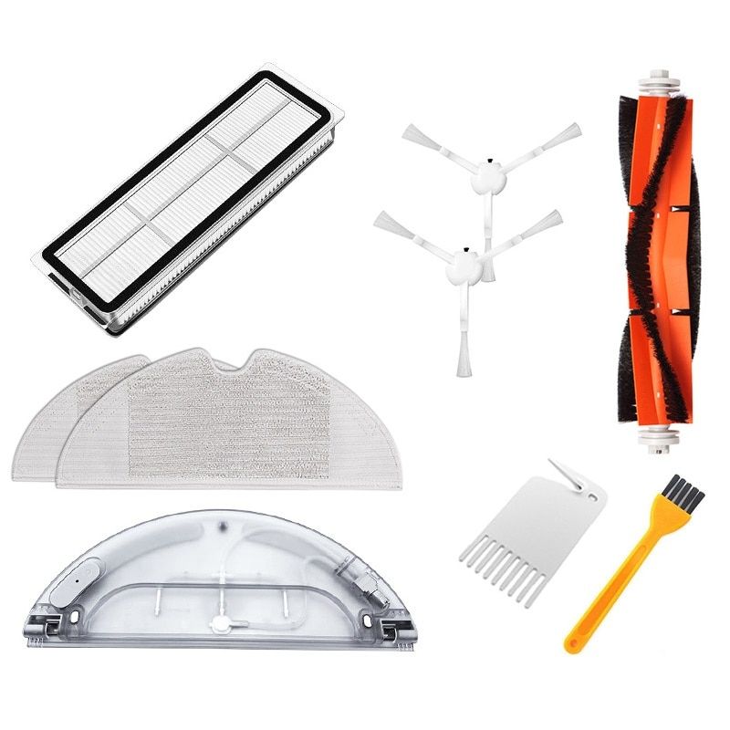 Main Brush Side Brush Filters Mop Cloth Water Tank for jia 1C Robot Vacuum Cleaner Accessories-white