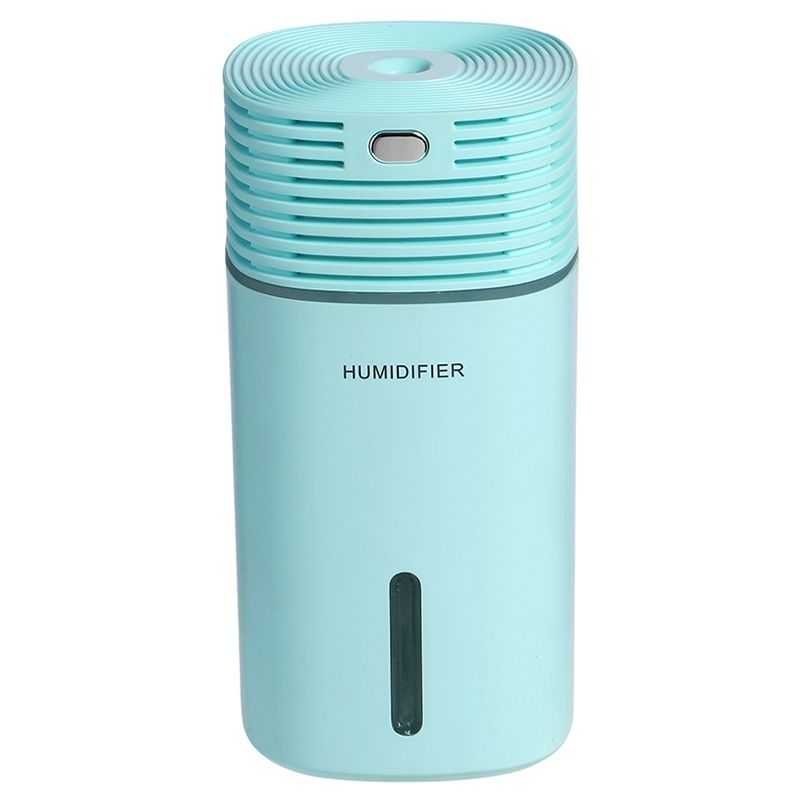 Air Humidifier Clean Air Care Air Purifier Freshener Mute Design 7 Color Lights for Home Auto Mini Car Humidifiers(Blue)