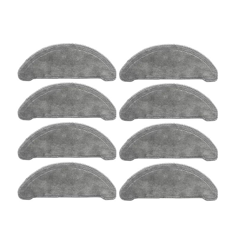 8Pcs Replaceable Mop Cloths Accessories Sets Parts for Roidmi EVE Plus Robot Vacuum Cleaner