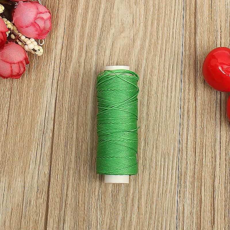 Facilitating your life 0.45mm 50M Faux Leather Sewing Waxed Thread Cord DIY Hand Stitching Awl Craft
