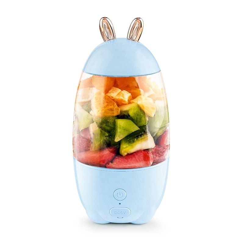 Portable Cute Rabbit Ears Electric Juicer Cup Household USB Charging Mini Smoothie Fruits Blender Outgoing Juicer Extractor