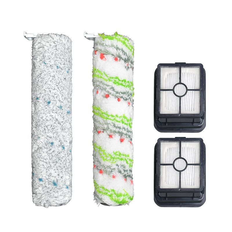 4Pcs Pet Brushes Carpet Floor Roller Brush for Bissell 2554A Vacuum Cleaner Dust Hepa Filters Replacement Repair Part