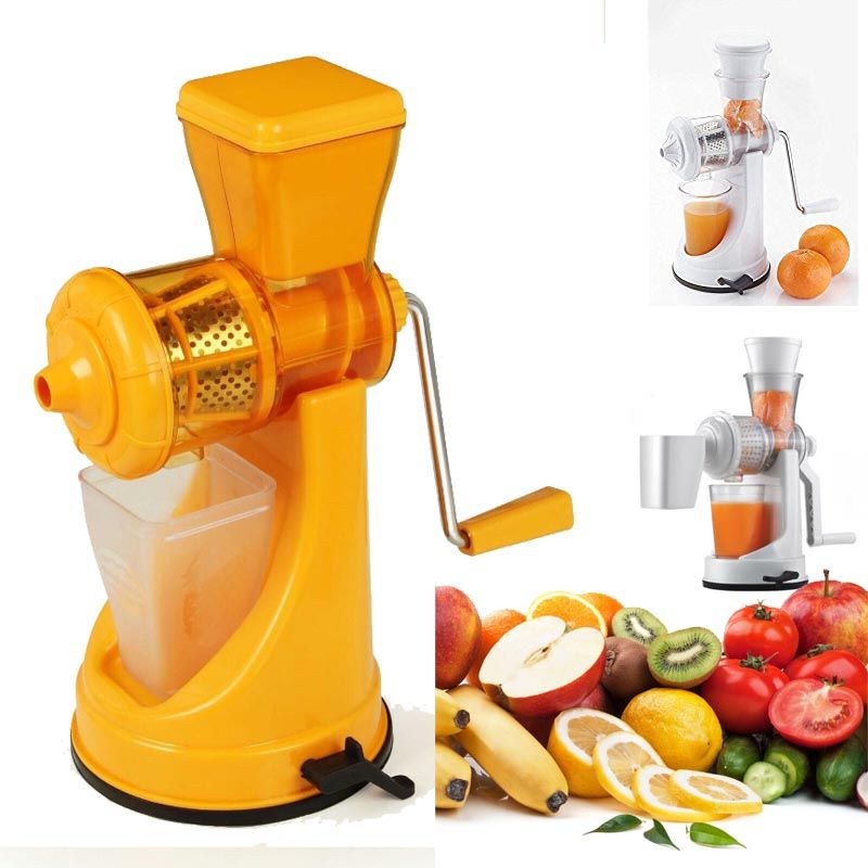 Manual Hand Fruit & Vegetable Juicer with Steel Handle