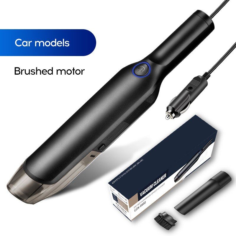 Wireless Car Vacuum Cleaner Handheld Cleaner Auto Vacuum Cleaner Powerful Cyclone Suction Wet And Dry Portable Home Appliance-white