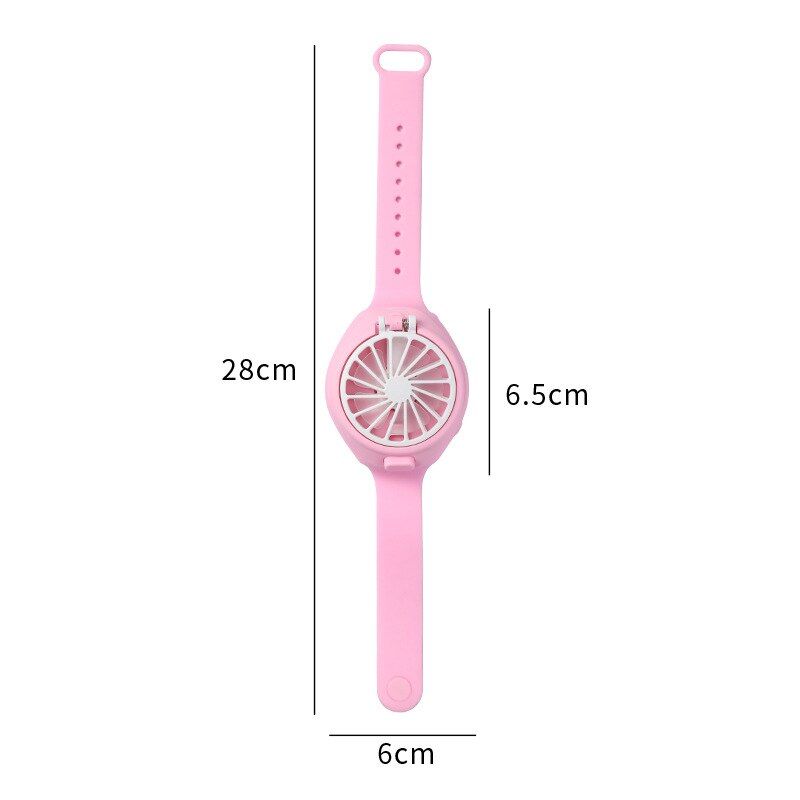 USB Charging Mini Watch Fan Three-gear Adjustment  Wrist Fan Creative Children Gift