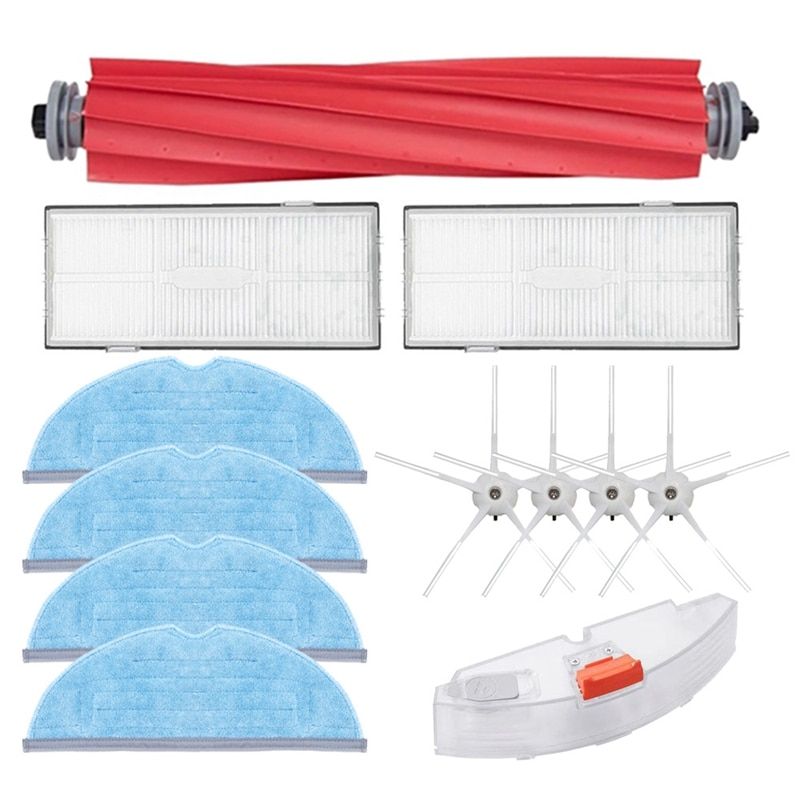 Mop Cloth Main Brush Cover Hepa Filter Water Tank For XiaoRoborock S7 S70 S75 S7 Max S7 Maxv T7S Robot Accessories-Grey