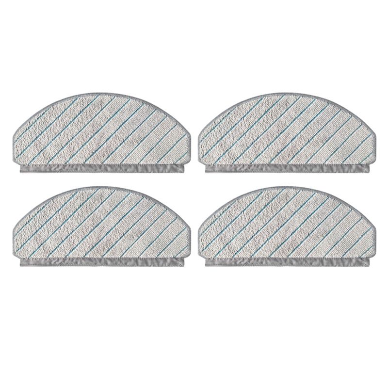 4Pcs Microfiber Cloths Mop Cloth Rag for Ecovacs T10/T10 TURBO Robot Vacuum Cleaner Accessories Household Supplies