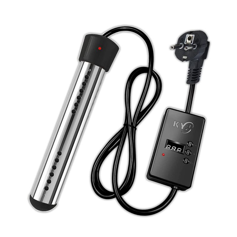 2500W Immersion Heater, Pool Heater Automatic Timer, Safe Pool Heating Immersion Heater, Perfect for Home Eu Plug