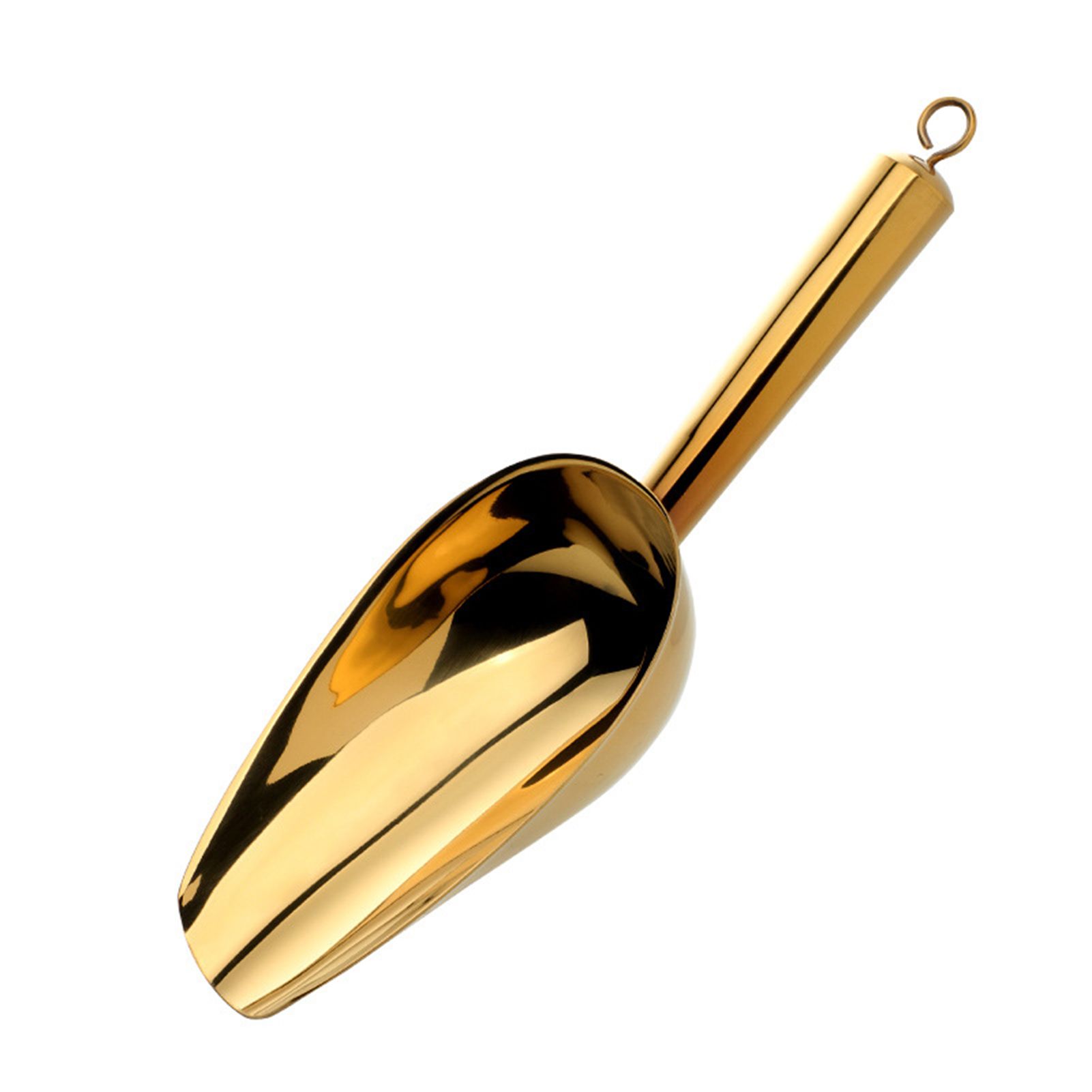 Ice Cube Shovel Lightweight Portable Stable Candy Ice Cube Flour Shovel Stainless Steel Spoon for Home