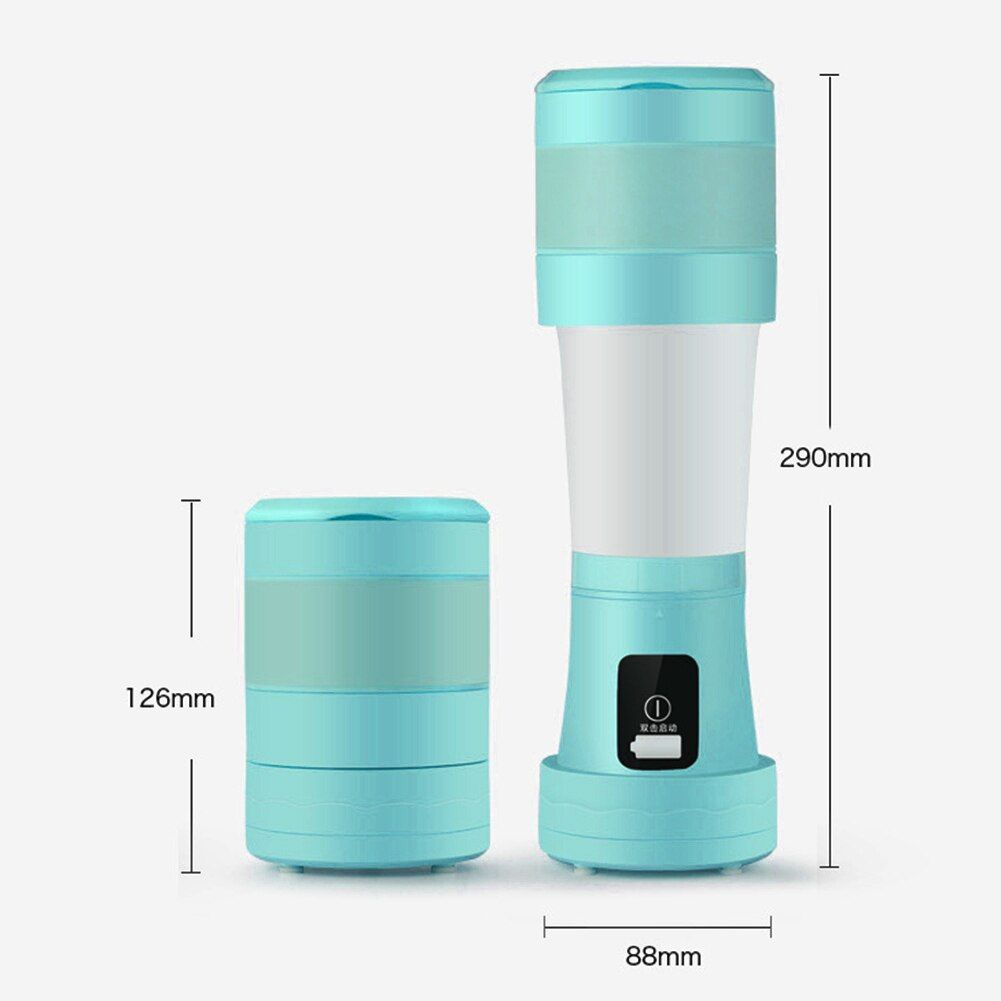 450ml Folding Electric Juicer Portable Smoothie Processor Juicer Handheld Fruit Squeezer Mini Juicing Mixer Cup Kitchen Mixer