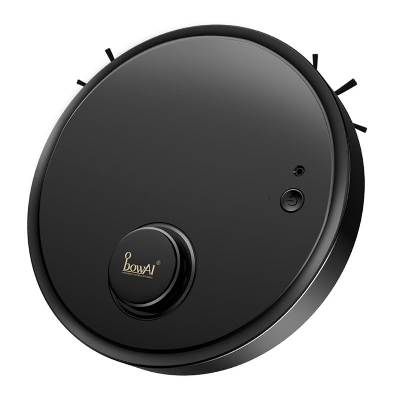 R9UD Wet/Dry Use Robot Vacuum Cleaners 1500Pa Strong Suction Robotic Vacuum Cleaners Super Quiet Self-Charging for Home-BK