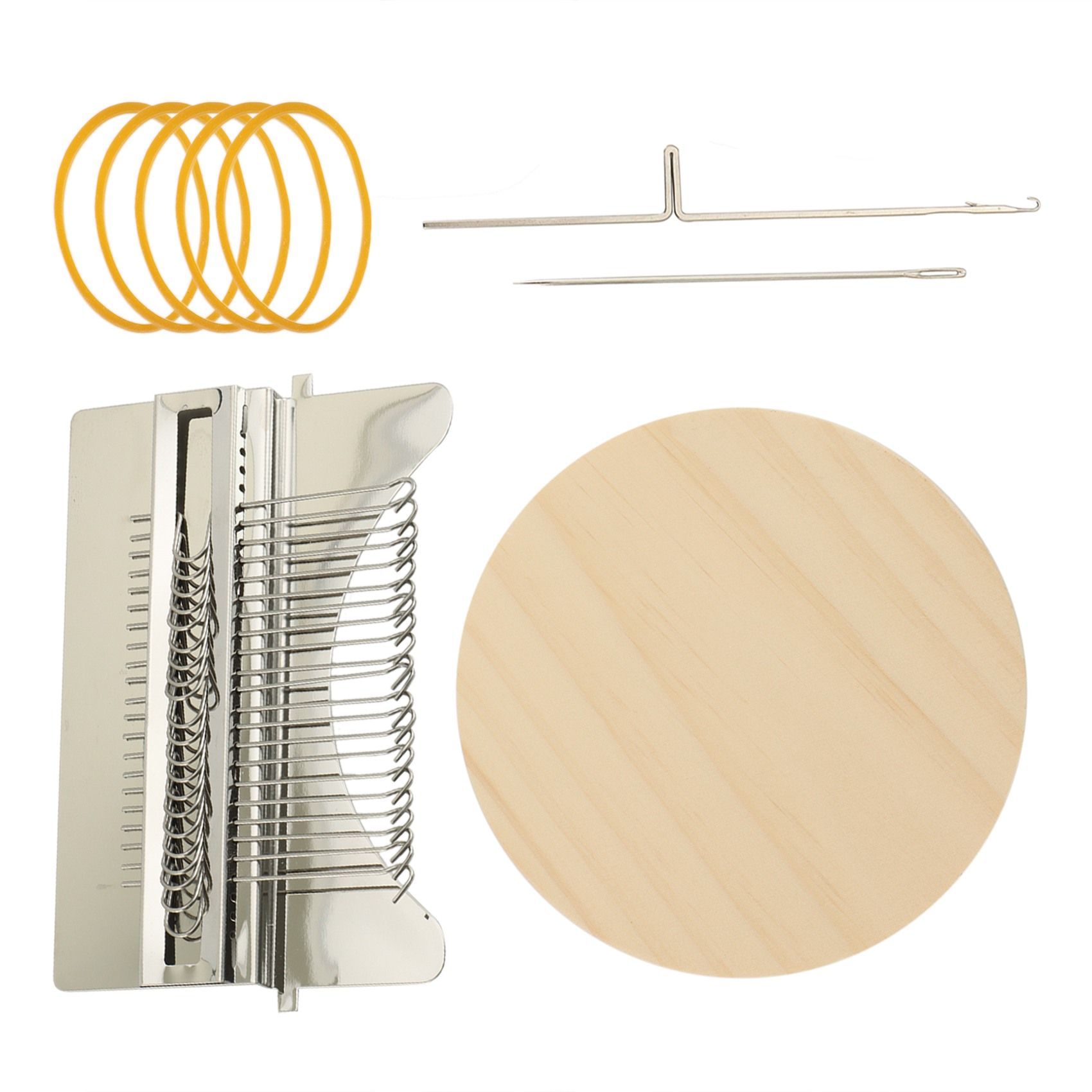 Knitting Small Loom, Wooden Home Fun Patching Machine for Beginners, DIY Art Tools, Suitable for Socks and Clothes D