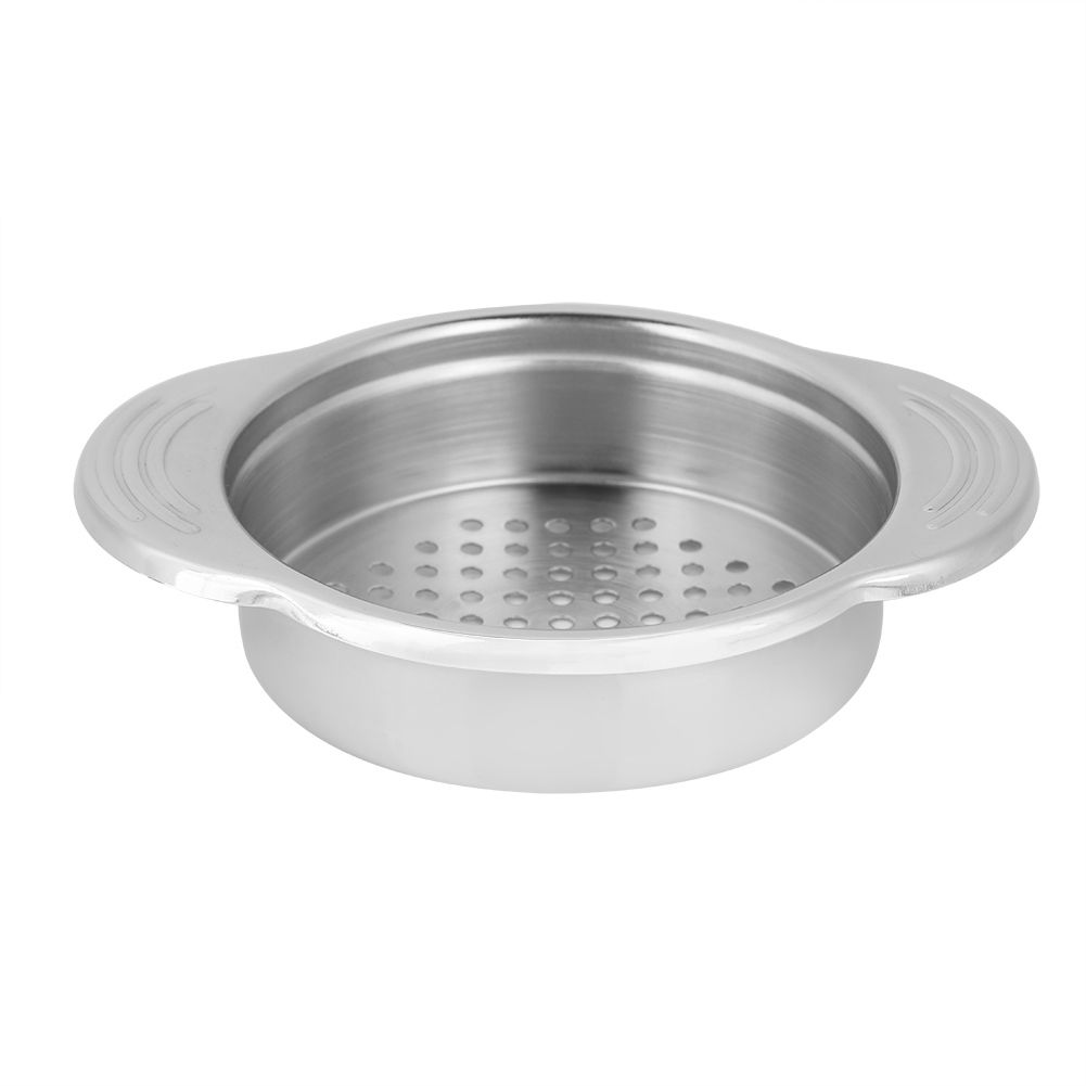 1Pc Stainless Steel Canned Food Drainer Strainer Tuna Can Oil Press Squeezer SS