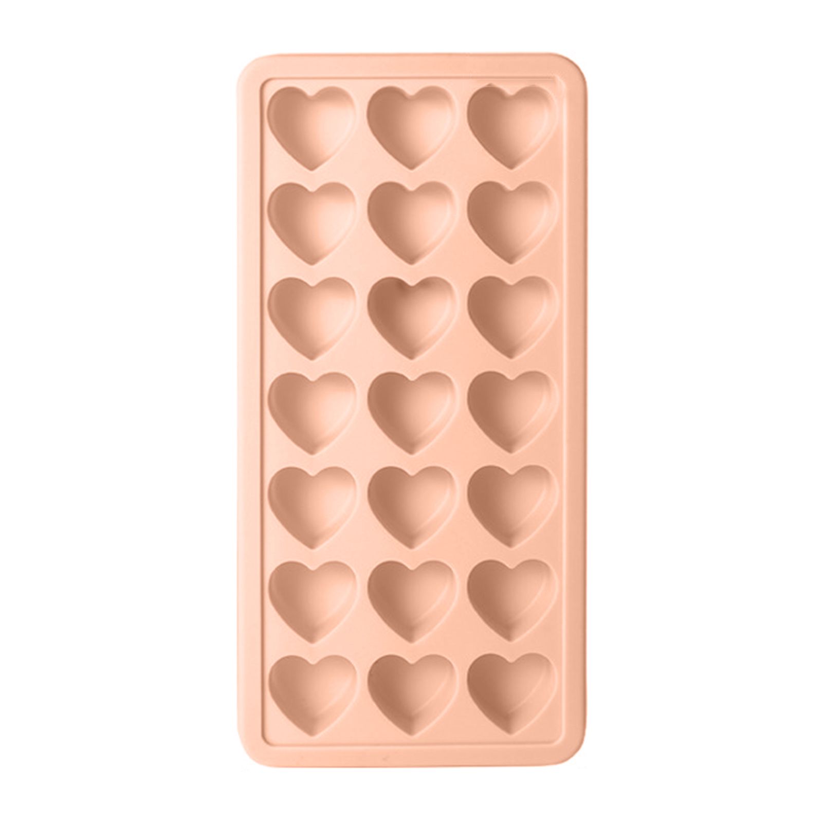 Ice Cube Mold Heart Shape 21 Grids Wide Application Ice Cube Tray