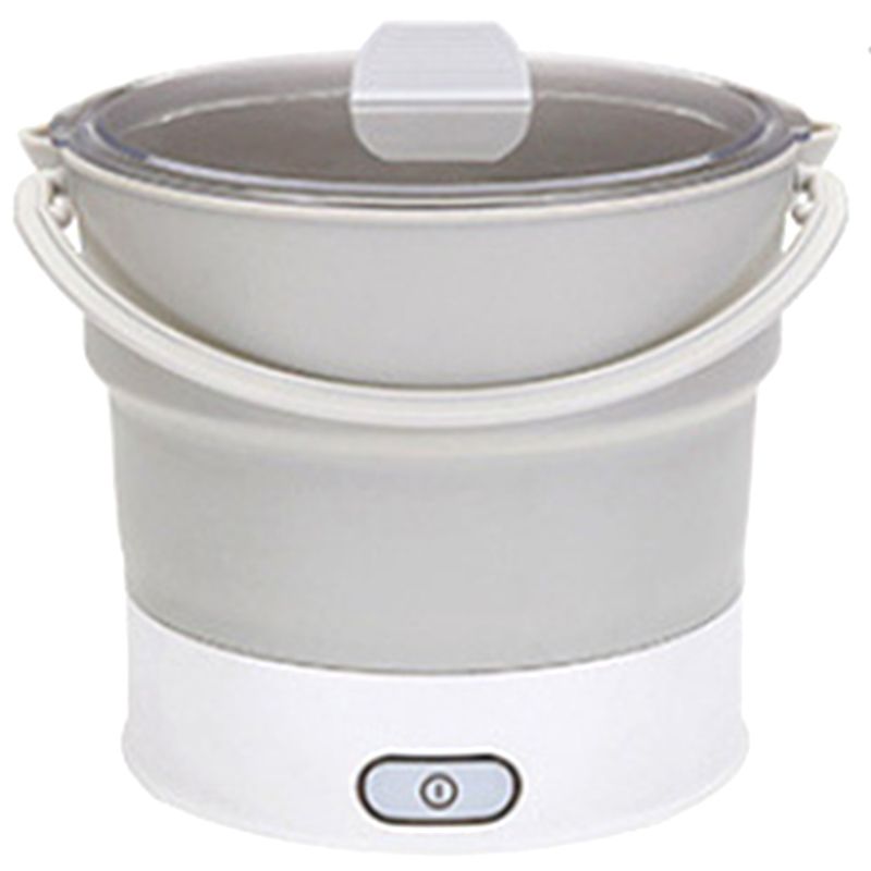 Folding Electric Skillet Kettle Heated Food Container Heated Lunch Box Cooker Portable Hot Pot Cooking Tea Us Plug