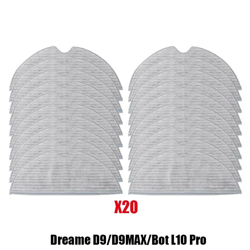 For Dreame D9 Max Bot L10 Pro Accessories Hepa Filter Mop Cloth Side brush XiaoRobot Trouver LDS Finder Vacuum Cleaner parts-Chocolate
