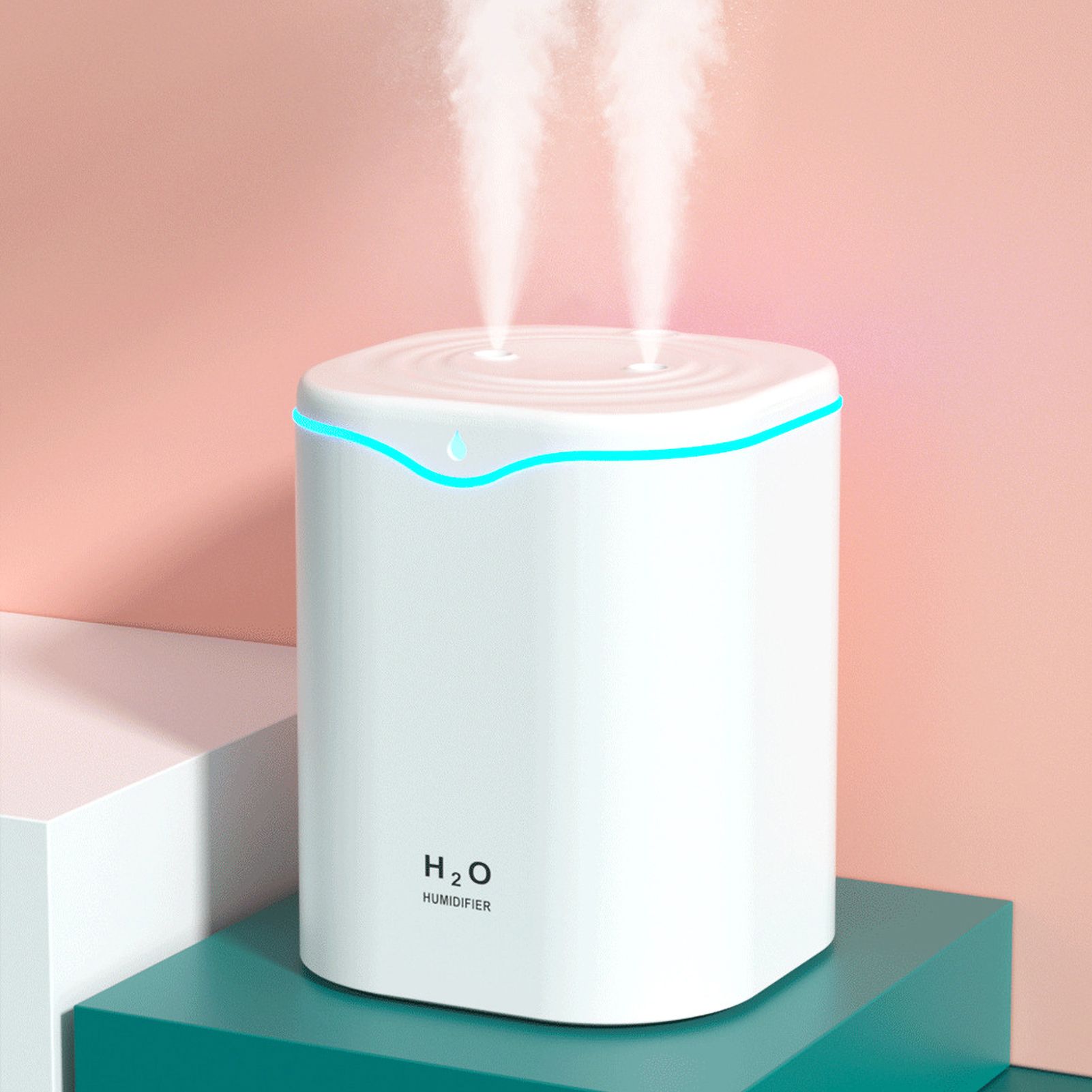 2000ML Air Humidifier USB Cool Mist Maker Purifier Aromatherapy Mist Maker with Night Lamp