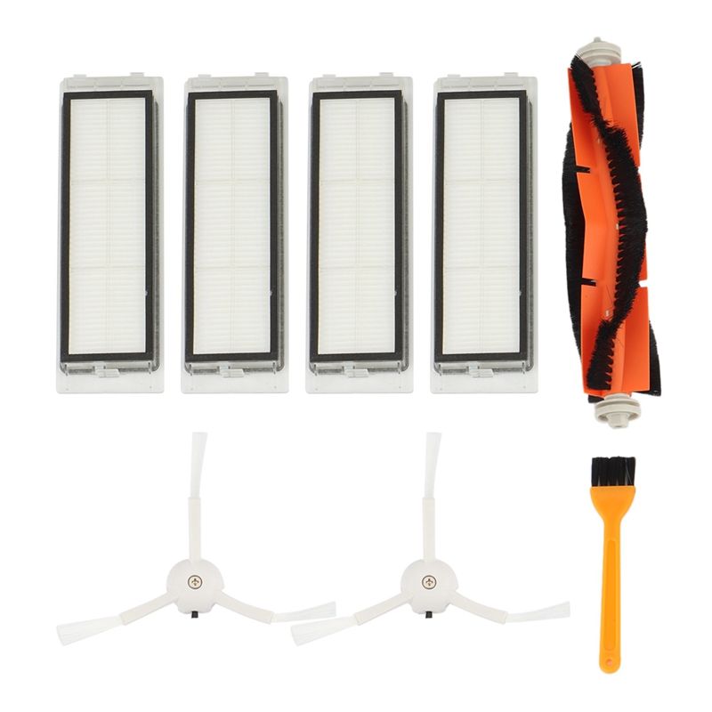 8PCS Suitable for Xiaomi Roborock Sweeper Accessories Side Brush T7 / S50S51 Main Brush Rag Filter Screen Cleaning Brush