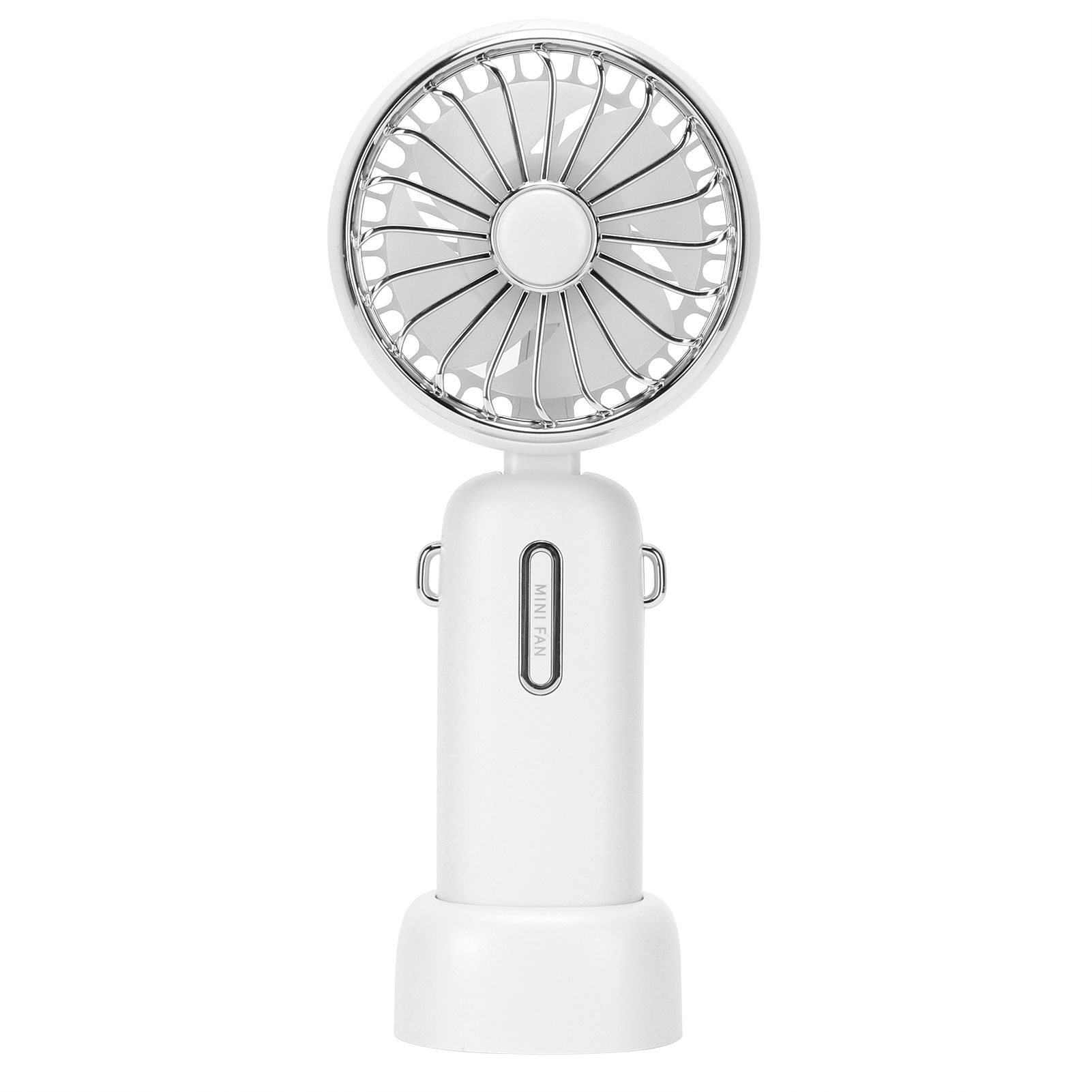 3 Gears Handheld Fan Mini Table Cooler With Detachable Lanyard