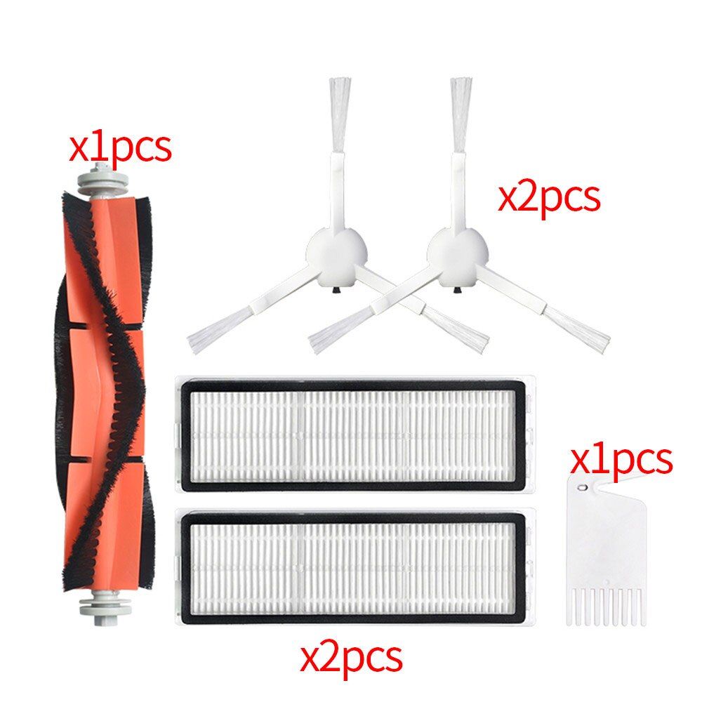 Roller Brush + Hepa Filter + Mop Rag Cloth Replacement Kits for Xiao1C 2C 1T Dreame F9 Robotic Vacuum Cleaner Spare Parts-Set K