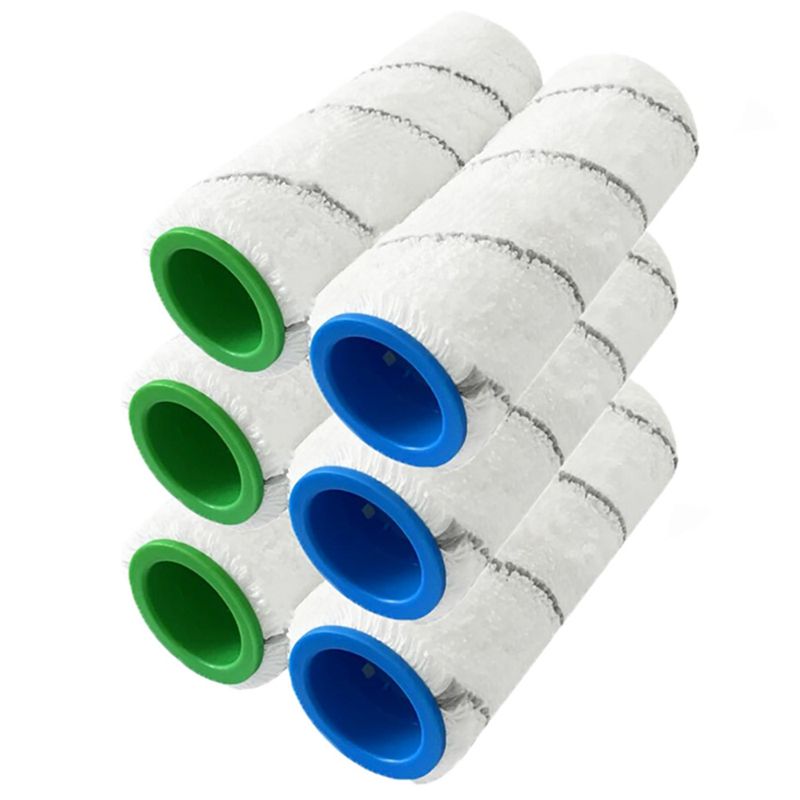3 Pairs Replacement for Karcher FC Multi-Surface Rollers, Compatible with FC3 & FC5 Hard Floor Cleaners Accessories
