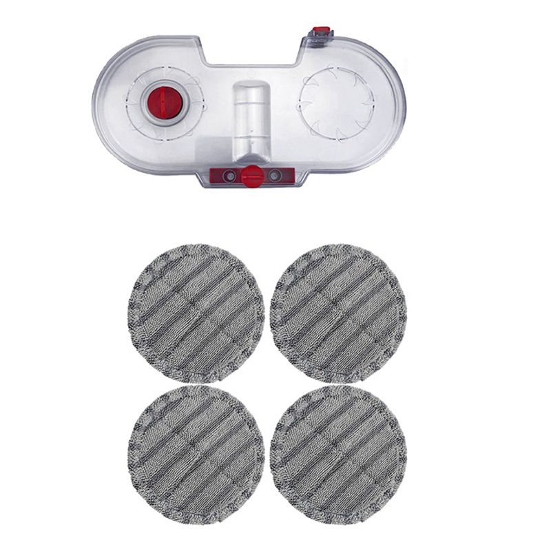 Water Tank for Dyson Electric Mop Vacuum Cleaner V7/V8/V10/V11,Replacement Mop Head Brush with 4 Mopping Pads
