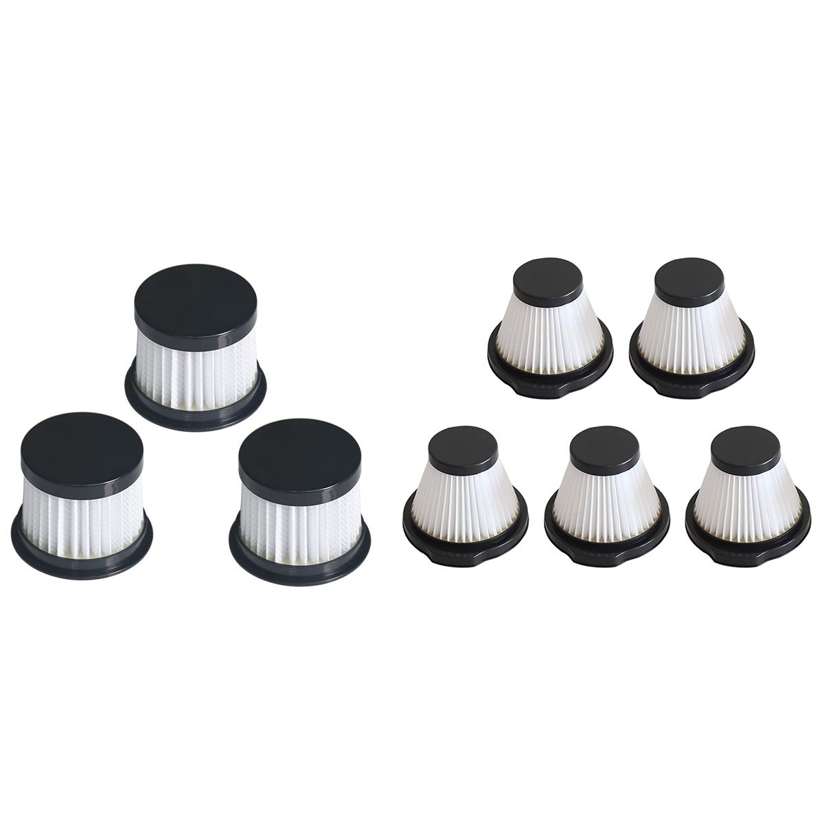 5 Pcs Hepa Filter Anti-Dust HEPA Filter Portable Vacuum Cleaner & 3 Pcs HEPA Filter Dust Mite Replacement Parts