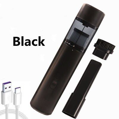 Wireless Portable Car Vacuum Cleaner Handheld Auto Vaccum 12000pa High Suction For Home Cleaning Auto Dry Mini Vacuum Cleaner Ne-Black