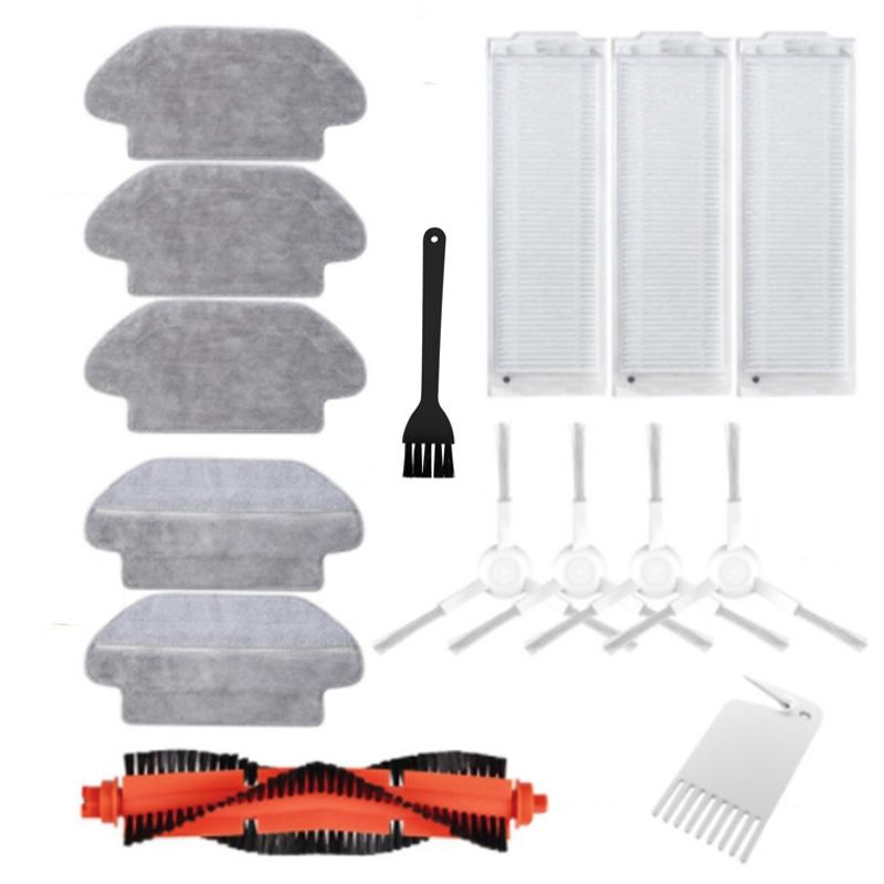 Hepa Filter Roller Side Brush Mop Rag Cloth for Xiaomi Mijia LDS / STYJ02YM / Conga 3490/Viomi V2 PRO V3 SE Vacuum Parts