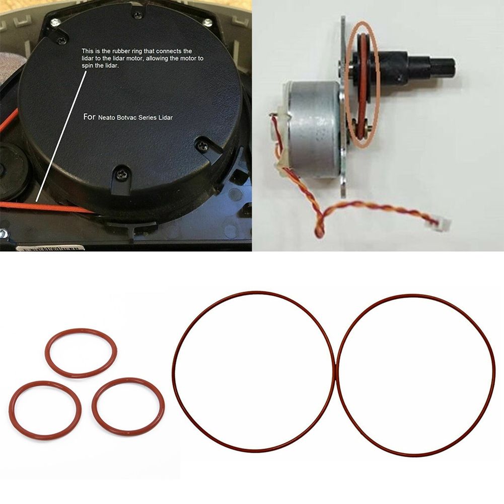 5Pcs Replacement Side Brush Motor O-Ring Drive Belt for Neato Botvac
