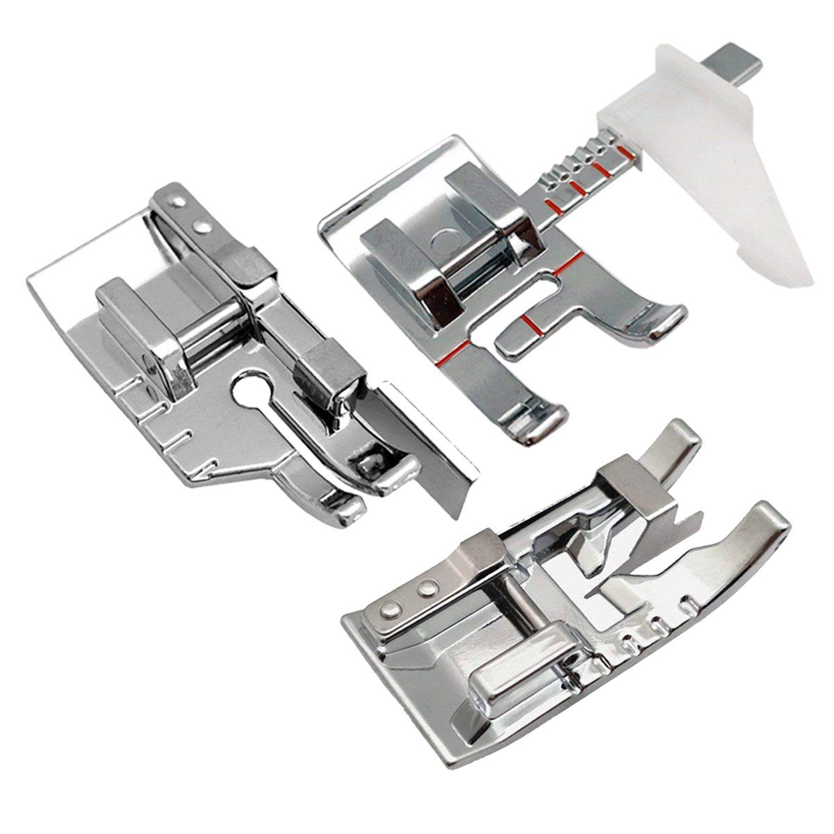 Sewing Machine Presser Foot Set-1/4 Inch Quilting Foot/Adjustable Guide Sewing Presser Foot/Edge Joining Stitch In The Ditch Sewing Presser Foot For Most Low Shank Sewing Machine