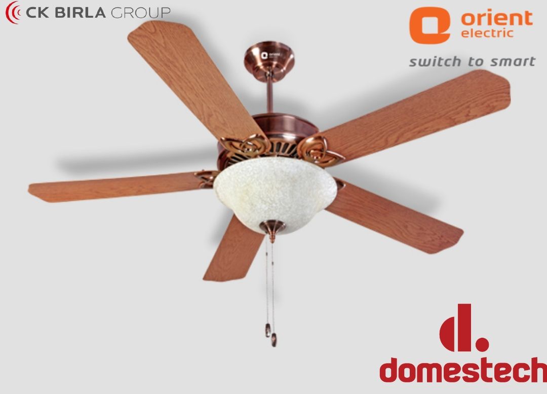 Orient Subaris Solo Under Light 52" Ceiling Fan (Antique Copper)
