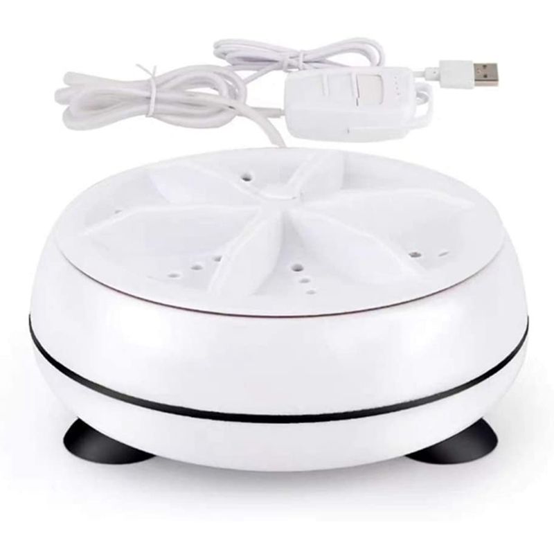 Mini Washing Machine Portable Ultrasonic Dishwasher with USB Powered for Personal Laundry Camping RV Trip
