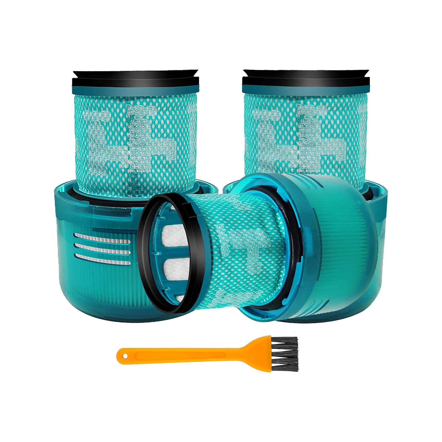 3Pcs Washable Hepa Filter for Dyson V15 V11 SV14 Vacuum Cleaner Filters Spare Parts Accessories with Clean Brush