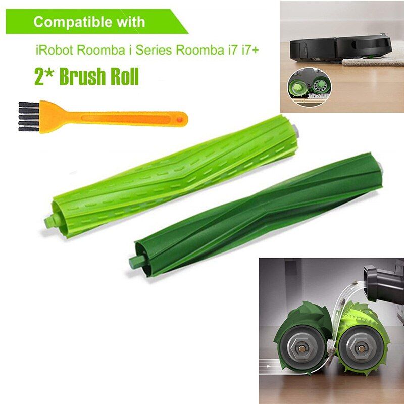 Irobot Hepa Filter Side Brush main Brush Roll for iRobot Roomba i7 E5 E6 I Series Robot Vacuum Cleaner Replacement Spare Parts-3pcs