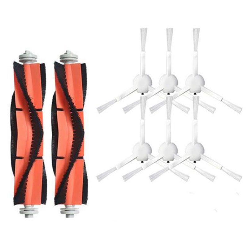 8PCS Main Brush Side Brush Replacement for Xiaomi Mijia 1C Robot Vacuum Cleaner Parts Accessories
