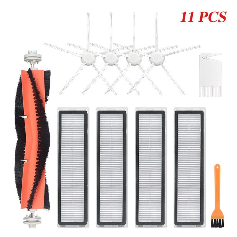 for Dreame D9 Robot Vacuum Cleaner Main Brush Side Brush HEPA Filter Disposable Mop cloth Replacement Accessories Parts-11PCS