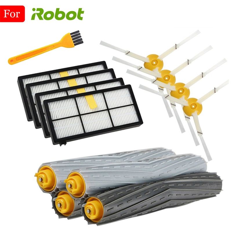 HEPA Filters Brushes Replacement Parts Kit For iRobot Roomba 980 990 900 896 886 870 865 866 800 vacuum Cleaner Accessories Kit-iR800-13