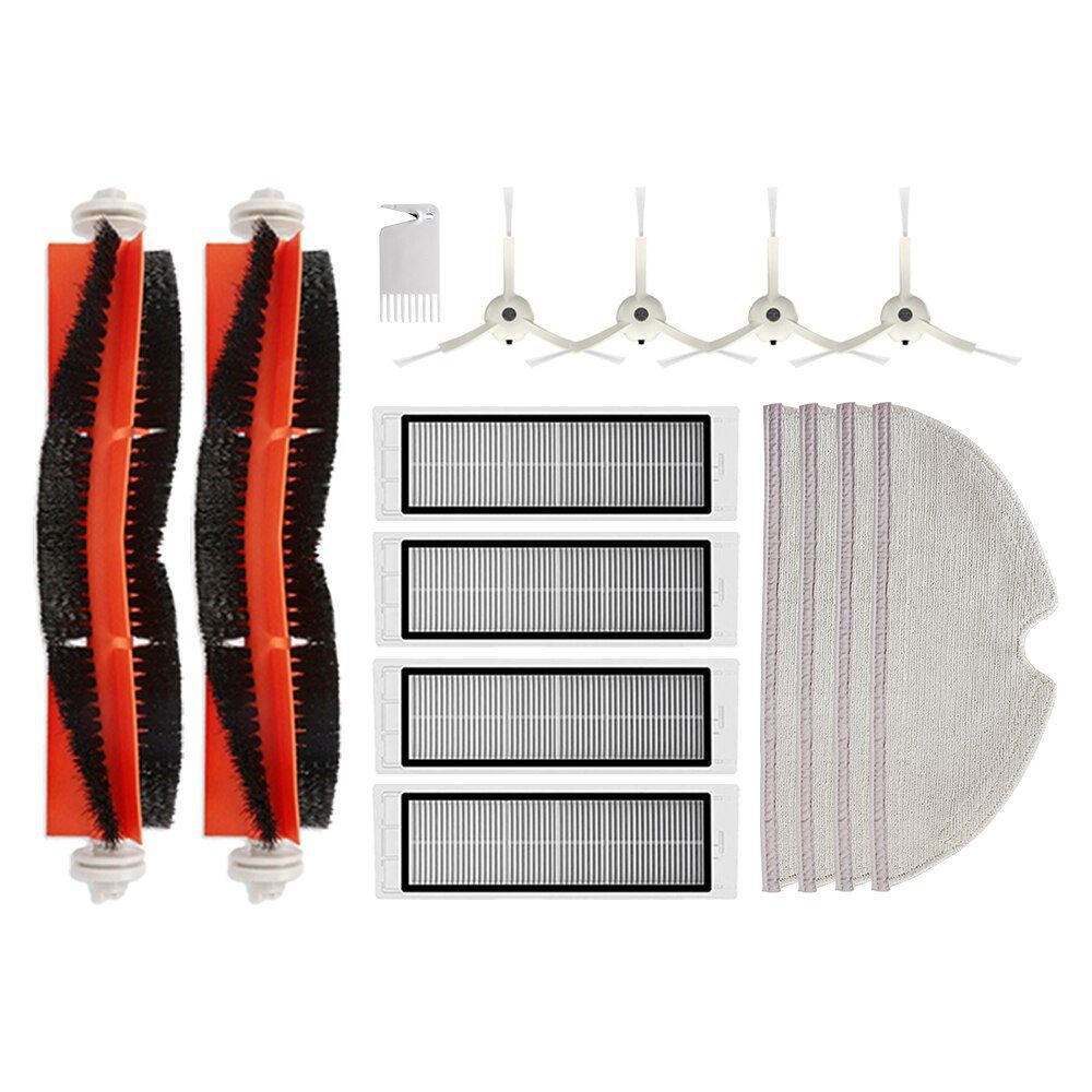Replacement Kit Brushes & HEPA Filters for Xiaofor Robot Vacuum 2 for Roborock S50 S6 Vacuum Cleaner Parts Accessories-SMT531