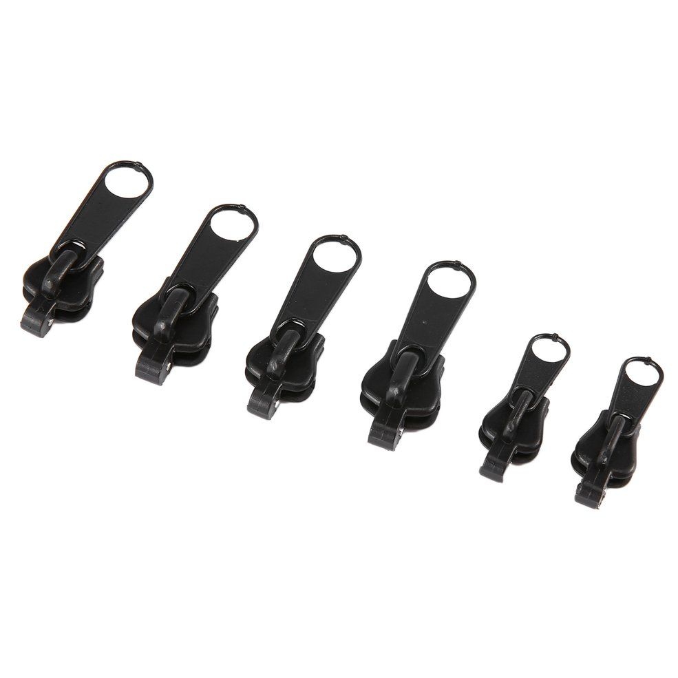 Universal Zip Head Tools Repair Replacement Kit 6 Pieces Plastic Zipper Fixer