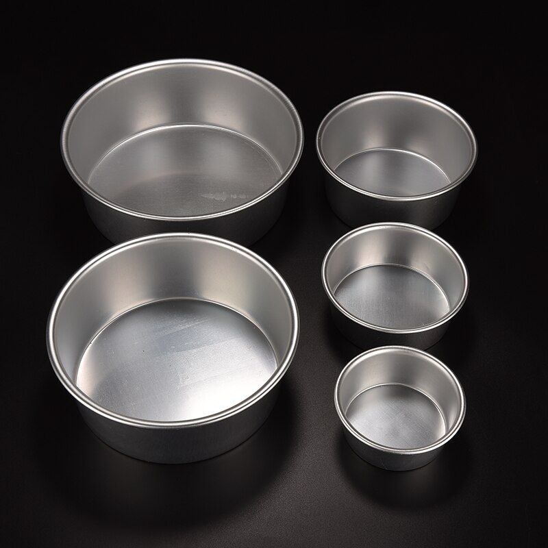 4/5/6/7/8/9 Inch Aluminum Alloy Base Cake Moulds Metal Round Cake Baking Mold Pan Home Party Cake Baking Tool Kitchen Bakeware