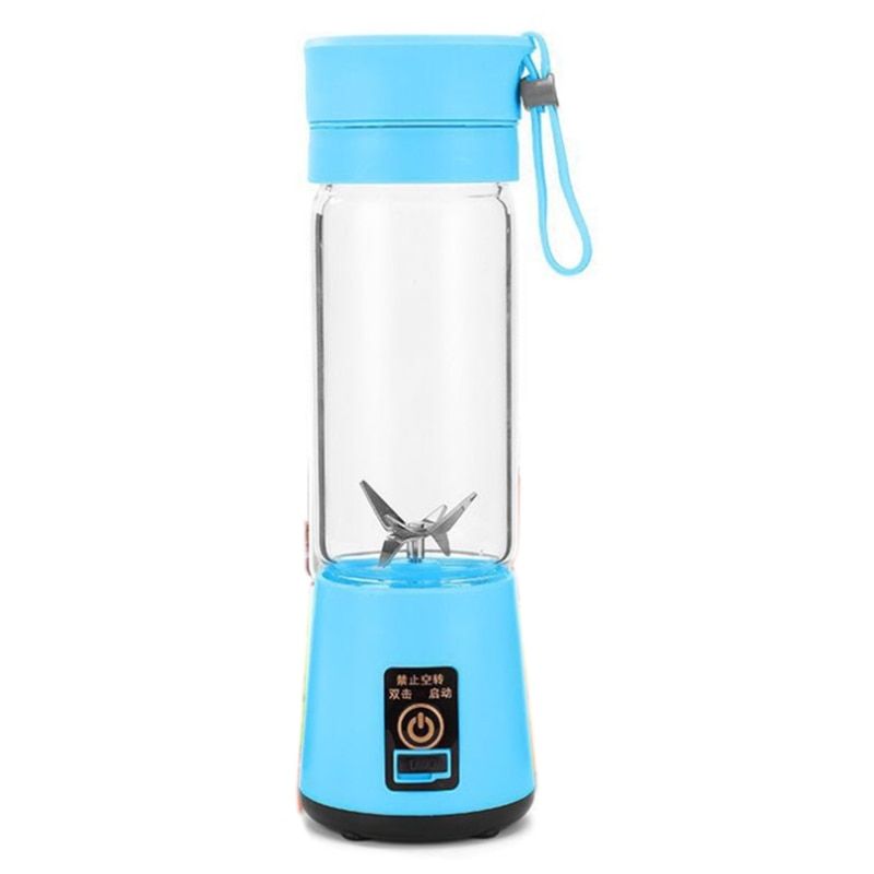 380Ml USB Rechargeable Blender Mixer 6 Blades Juicer Bottle Cup Juice Citrus Lemon Fruit Smoothie Squeezers