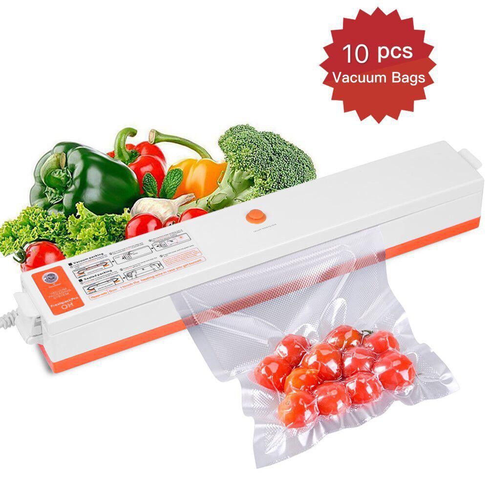 Freshpack Pro Vacuum Sealer Machine Mini Electric Sealing System with Free 10Pcs Sealed Bag
