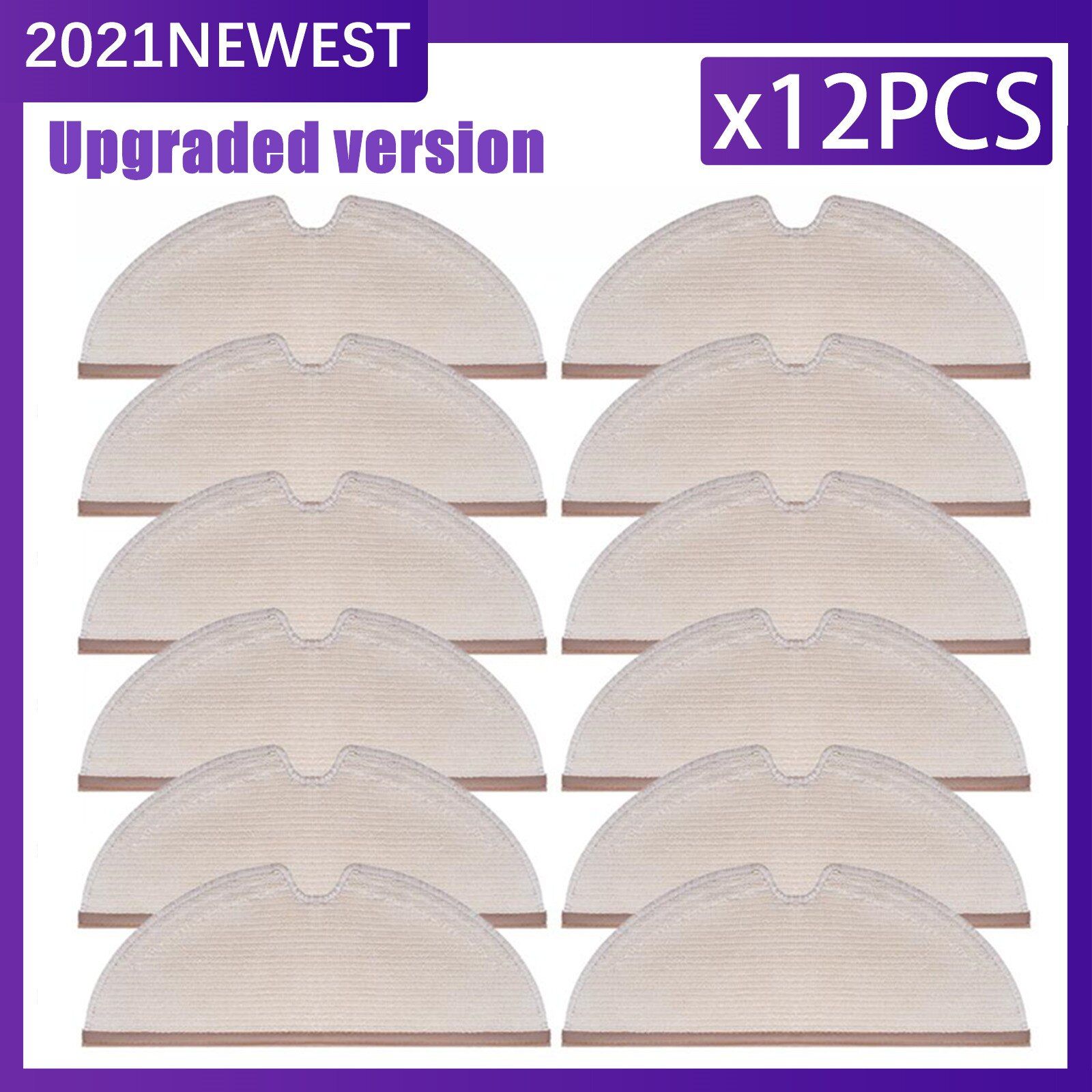 for XiaoRoborock Robot S50 S55 Vacuum Cleaner Spare Parts Kits Mop Cloths Wet Mopping filter Side Brush Roll Brush Water Tank-12pcs