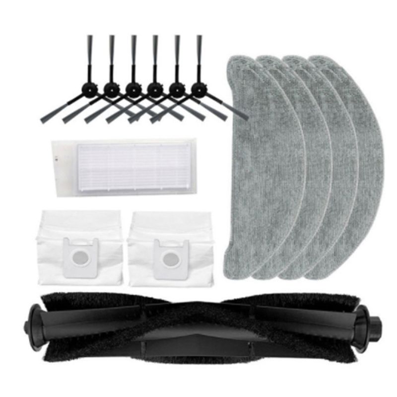 Mop Cloths Dust Bags Main Brush Side Brush HEPA Filter for ROIDMI EVE Plus Vacuum Cleaner Spare Parts