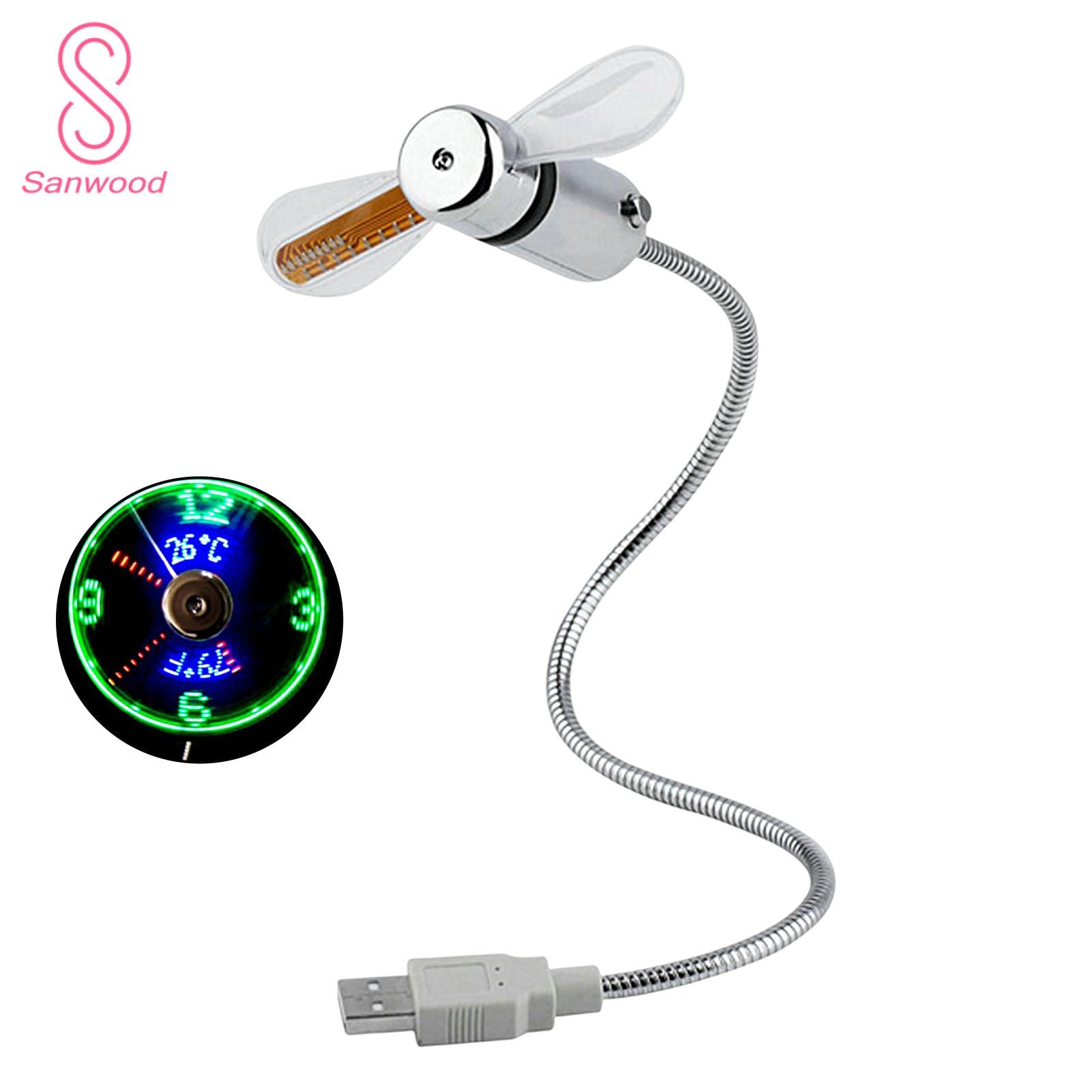 Electric Fan Convenient Gentle Wind Luminous Clock Electric Fan