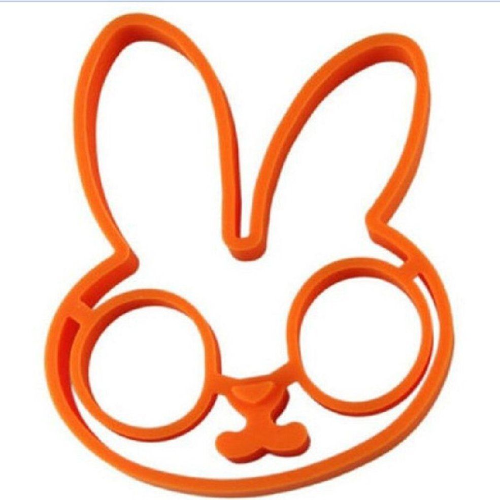 Rabbit Fried Egg Omelette Mold Pancake Ring Shaper Cooking Tools Kitchen—orange