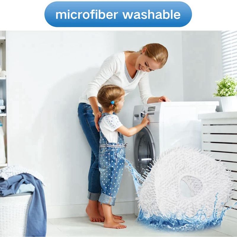 12Pcs Mop Cloth for Narwal T10 Robot Sweeping Parts Microfiber Mops