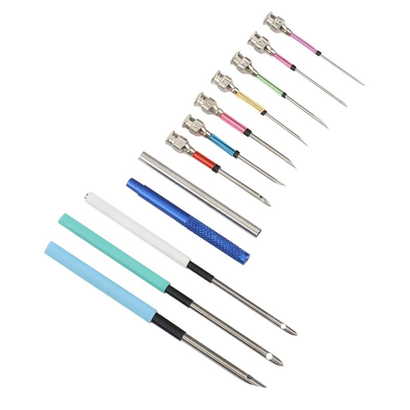 12PCS Embroidery Punch Crochet Knitting Pen with Seam Opener Cross Stitch Kit for Embroidery Sewing Accessories