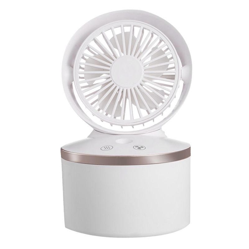 2 in 1 Mini Humidifier Air Cooler Fan USB Misting for Bedroom Office